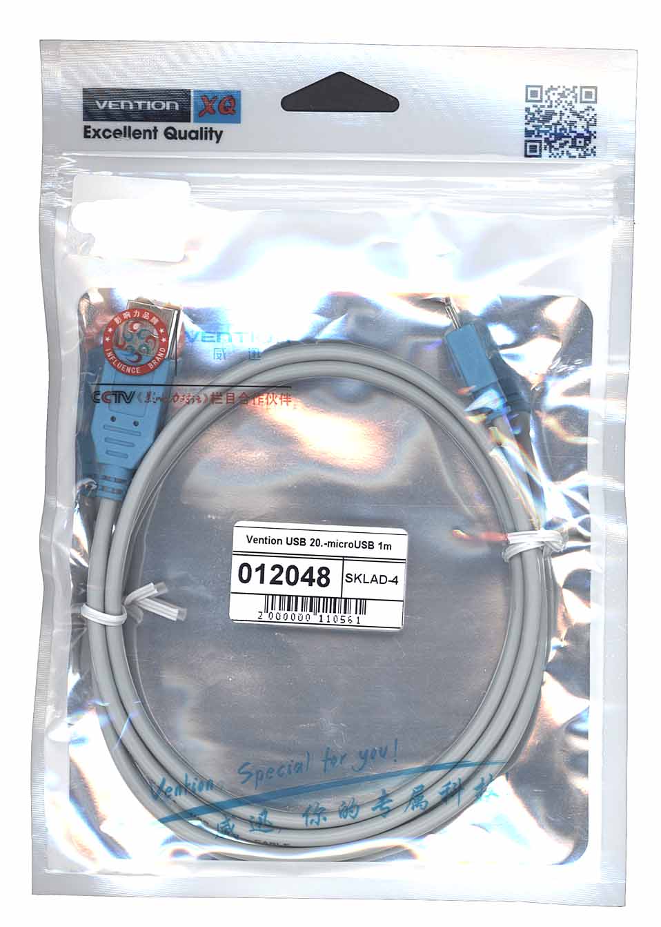 ���� ������ Vention USB 2.0 - microUSB 1m ����� �������