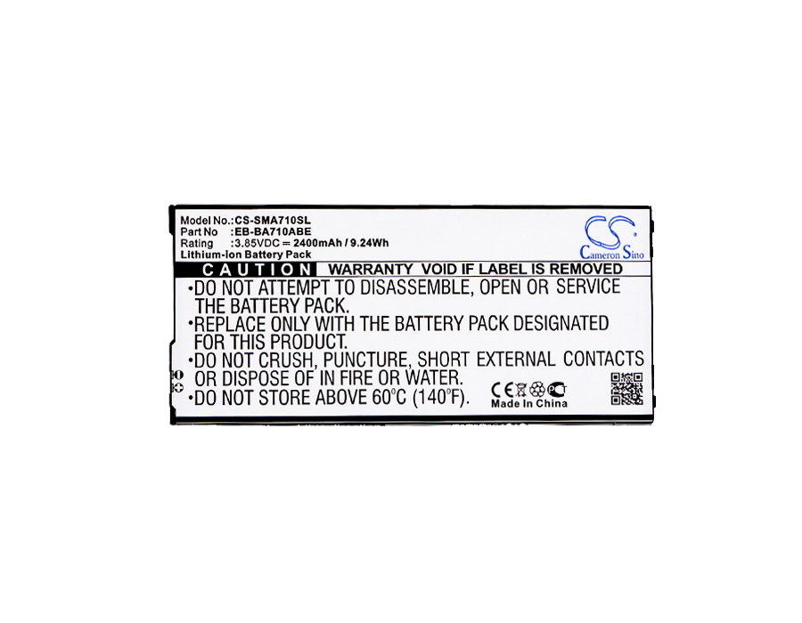 Аккумулятор CS-SMA710SL EB-BA710ABE для Samsung Galaxy A7 (2016) SM-A710 3.85V / 2400mAh / 9.24Wh