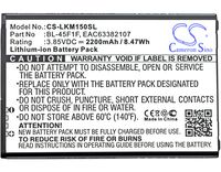 ����������� CS-LKM150SL BL-45F1F ��� LG Aristo, K10 Pro 2017  3.85V / 2200mAh / 8.47Wh