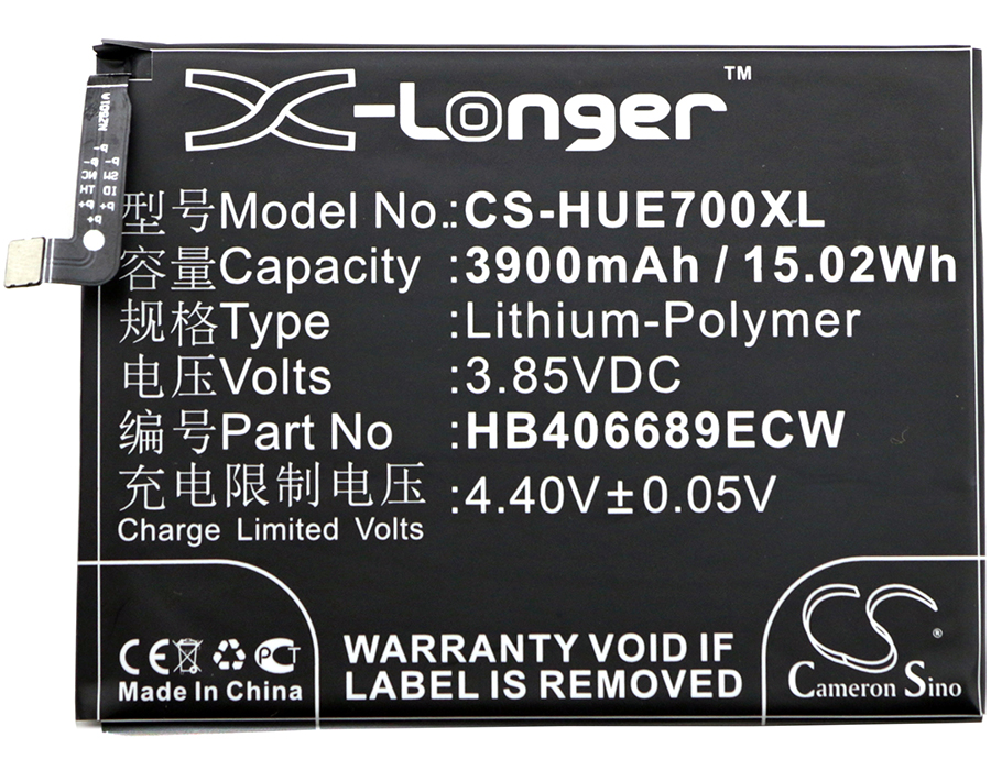 Аккумулятор CS-HUE700XL HB406689ECW для Huawei Enjoy 7 Plus 3.85V / 3900mAh / 15.02Wh