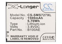 ����������� CS-SMS727XL B100AE ��� Samsung GT-S7270/GT-S7272/S7275 Galaxy Ace 3/S7898  3.8V / 1500mA