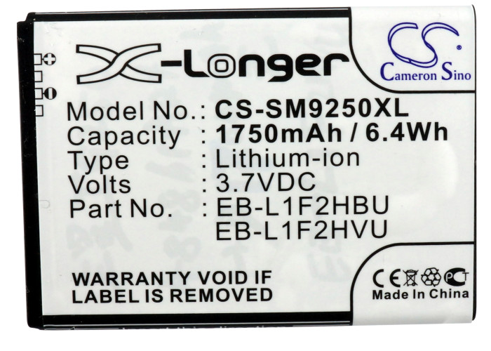 Аккумулятор CS-SM9250XL EB-L1F2HVU для Samsung Galaxy Nexus I9250 3.7V / 1750mAh/6.48Wh