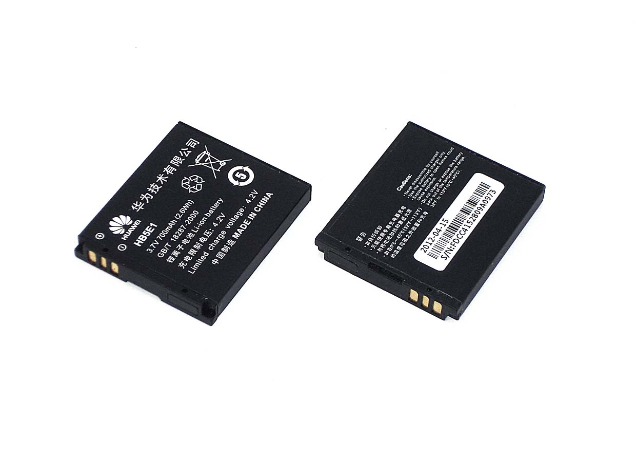 Аккумуляторная батарея HB5E1 для Huawei C3100, G2201, 550mAh, 3.7V