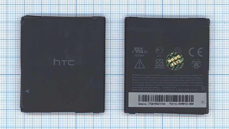 Аккумуляторная батарея BB99100 для HTC Bravo/Desire/Desire US/Dragon BA-S410 3.7 V 5.18Wh