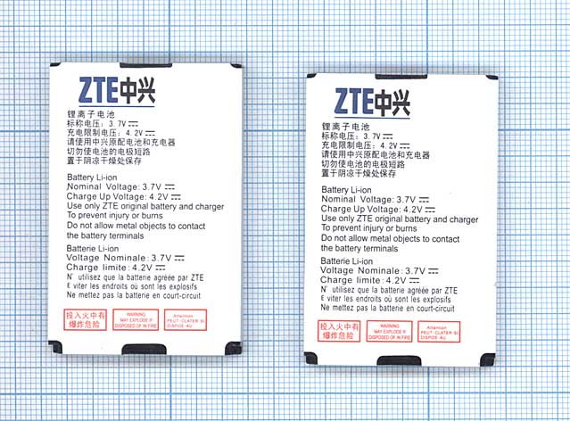 Аккумуляторная батарея ZTE Li3708T42P3h553762 для ZTE C160 ZTE C180 3.7V 2.96Wh