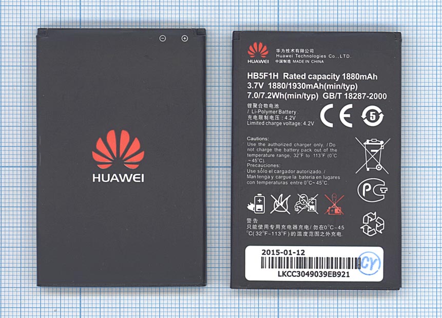 Аккумуляторная батарея HB5F1H для Huawei U8860 Honor