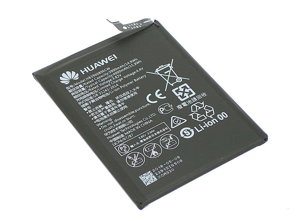 Аккумуляторная батарея HB406689ECW для Huawei Enjoy 7 Plus 3900mAh / 15.02Wh 3,85V