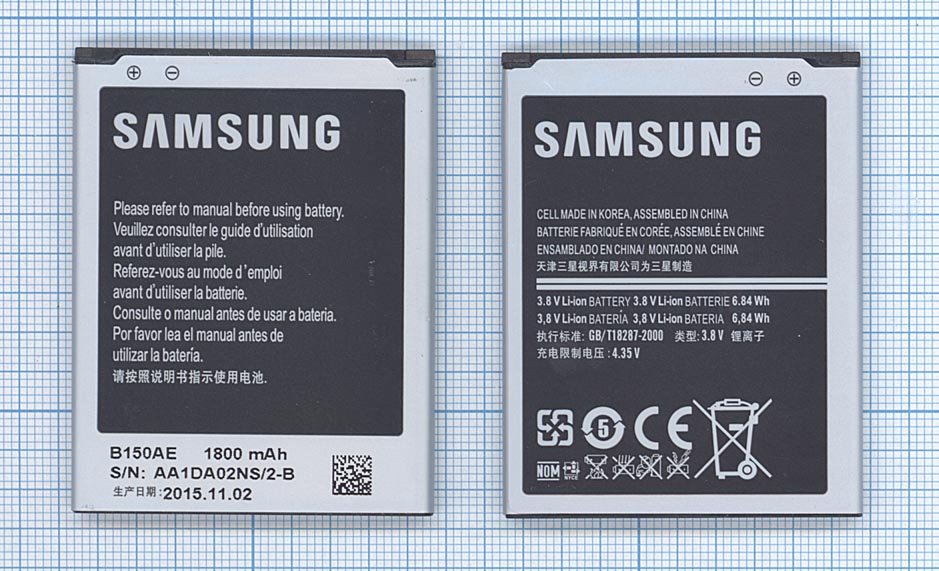 Аккумулятор B150AE для Samsung GT-i8260/GT-i8262/SM-G3500 Galaxy Core/SM-G3502 1800mAh