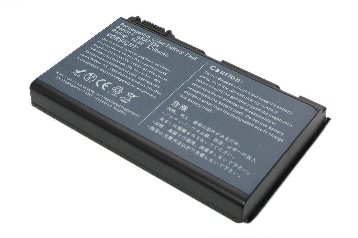 Аккумулятор Acer TM00741 GRAPE32 (TravelMate 5310/5320/5520/5720/7520/7720/6410) 14.4V 4400mAh OEM