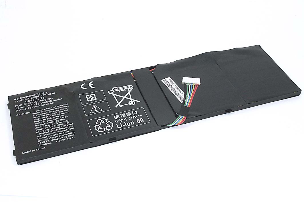 Аккумулятор Acer AP13B3K AL13B3K AP13B8K ES1-511 V5-472 V7-581 R7-571 15.2V 3560mAh OEM