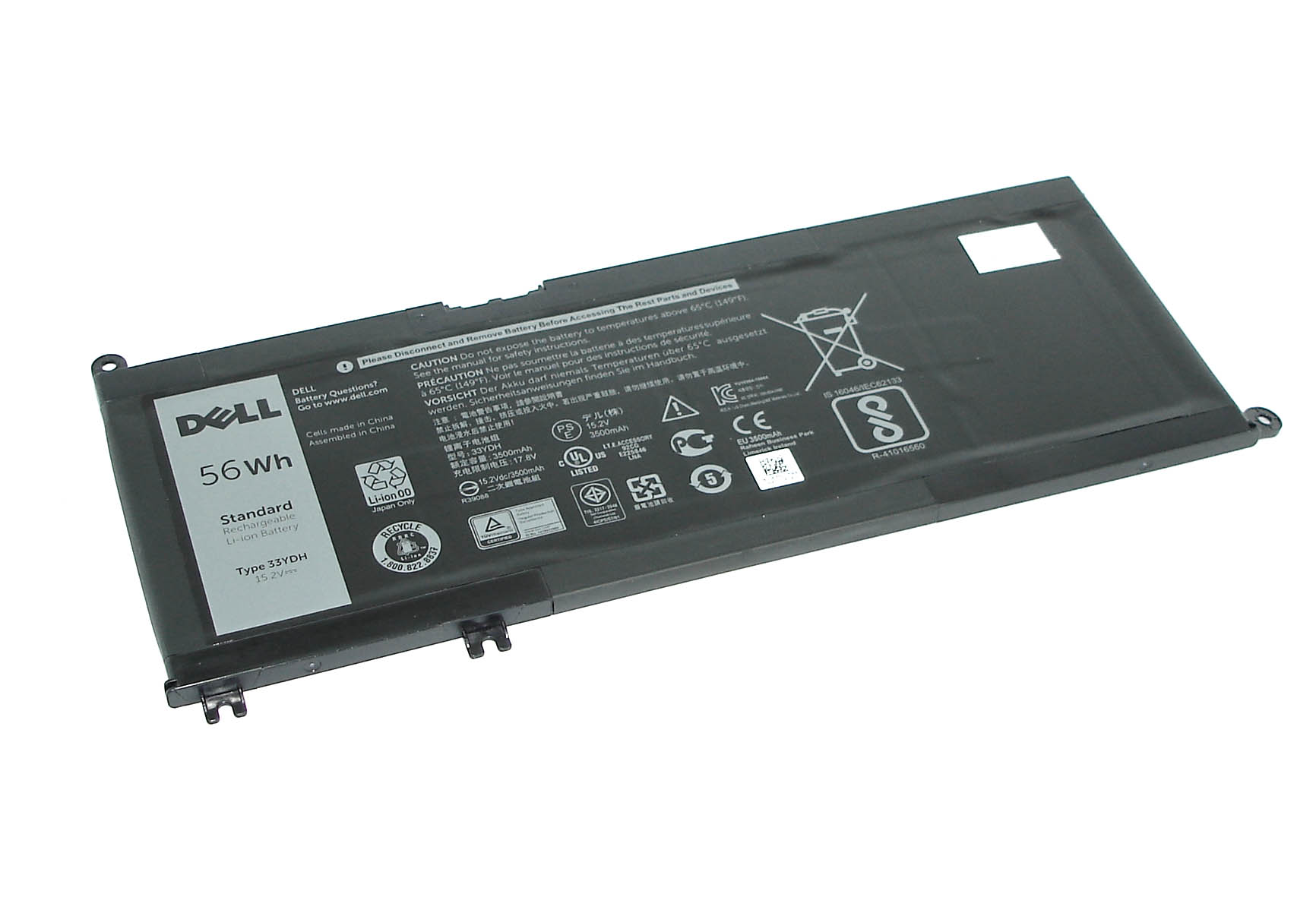 Аккумулятор Dell 33YDH Inspiron 17-7778, 17-7779, 3400mAh