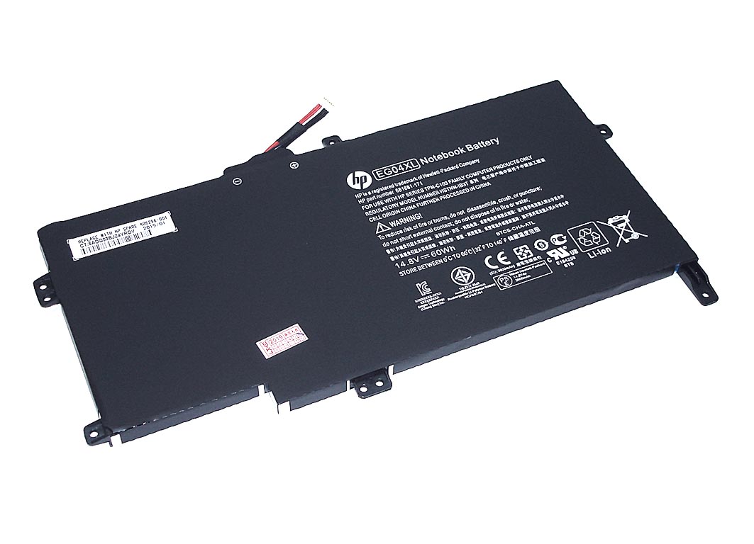 Аккумуляторная батарея для ноутбука HP Envy Sleekbook 6 (EG04) 14.8V 60Wh черная