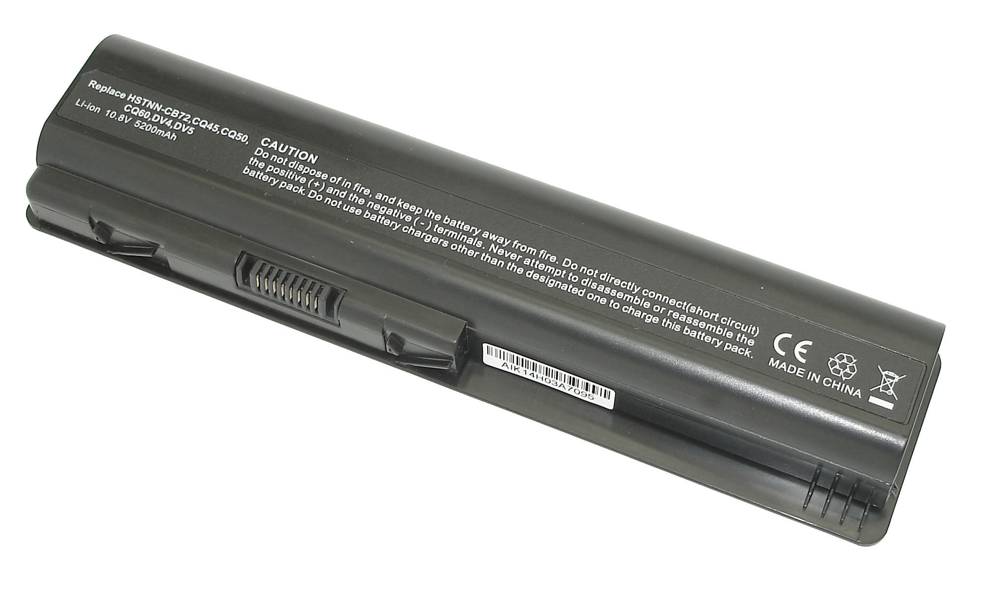 Аккумулятор HP EV06 для серий Pavilion DV4 DV5-1000 DV6-1000, Compaq CQ40 CQ45 5200mAh OEM