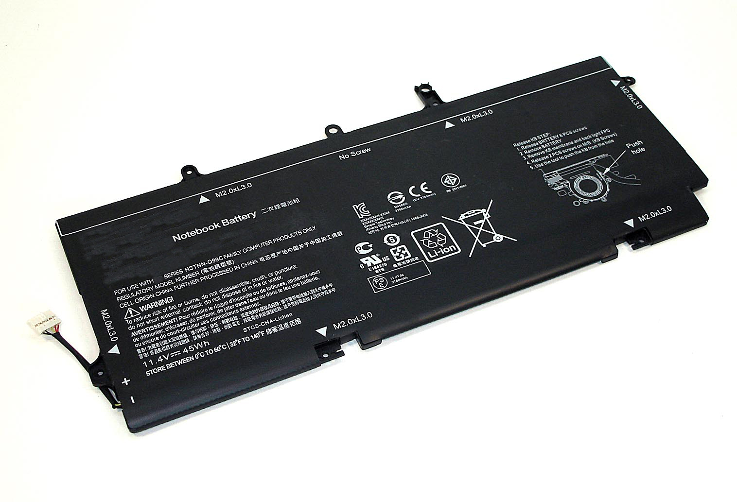 �������������� ������� ��� �������� HP Elitebook 1040 G3 (BG06XL) 11.4V 45Wh