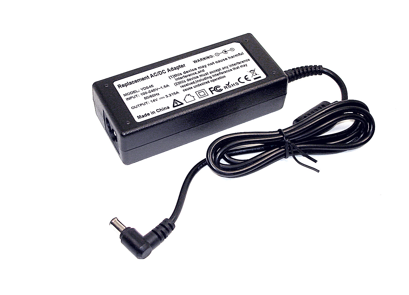 Блок питания для монитора и телевизора LCD 14V 3.215A 45W (6.5 x 4.4 mm)