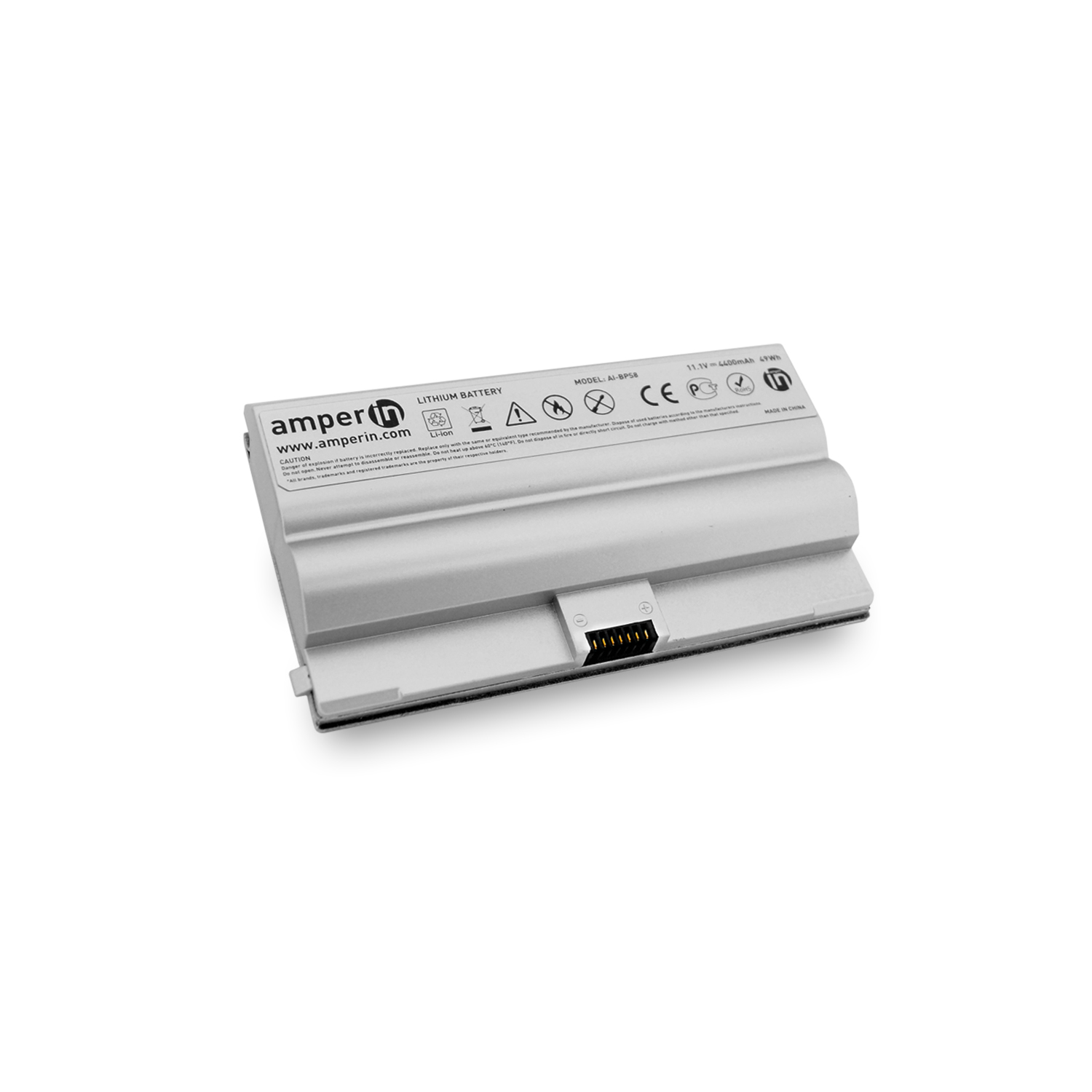 Аккумуляторная батарея AI-BPS8 для ноутбука Sony Vaio VGN-FZ Series 11.1v 4400mah silver Amperin