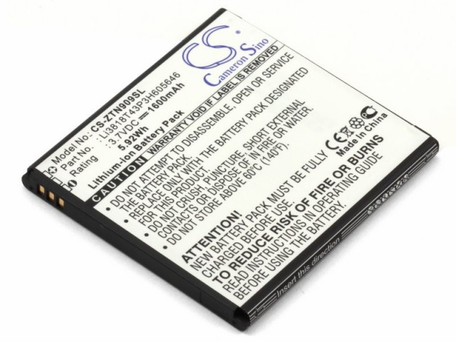 Аккумулятор CameronSino CS-ZTN909SL для ZTE N909, V818
