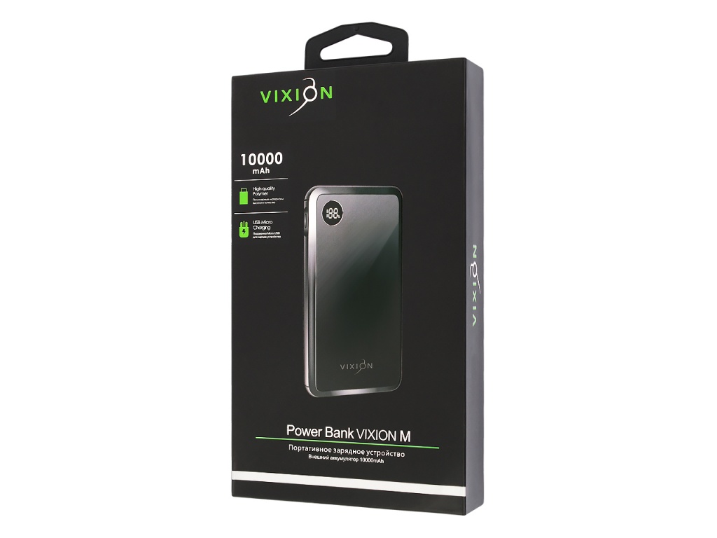 Портативное зарядное устройство (Power Bank) VIXION DP-17 10000mAh (красный)
