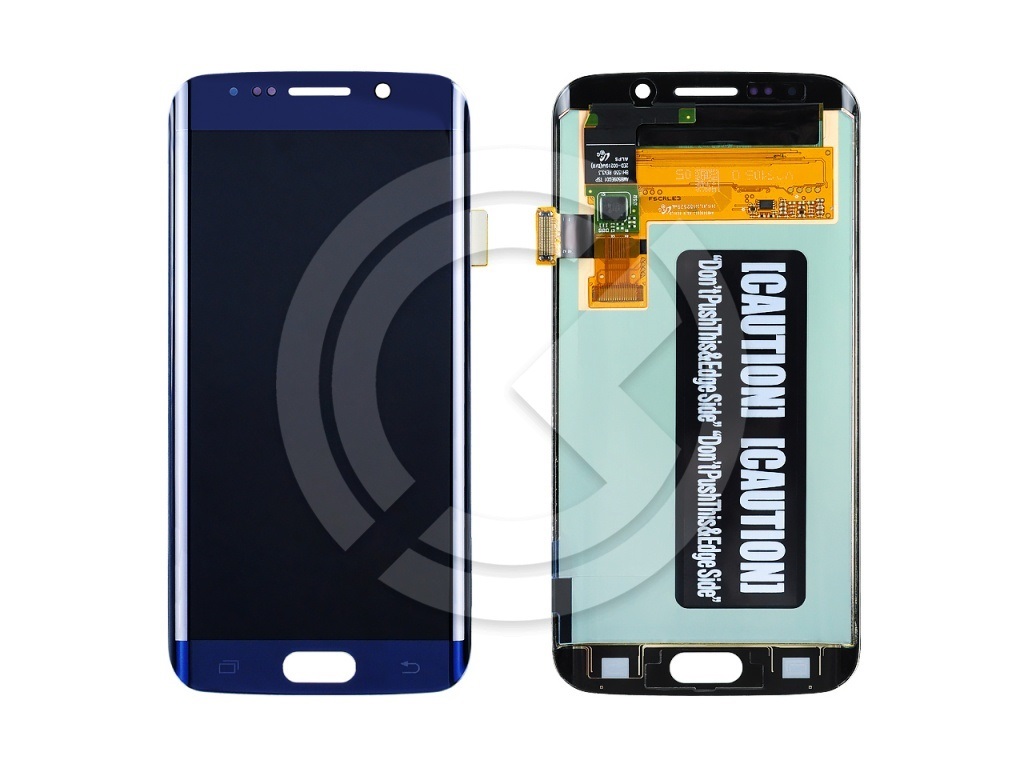 Дисплей для Samsung G925 Galaxy S6 Edge + тачскрин (синий)