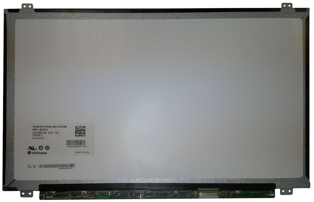 Матрица LP156WHB(TP)(A1) 1366*768 Slim TN 30pin eDp 359mm (с ушами)