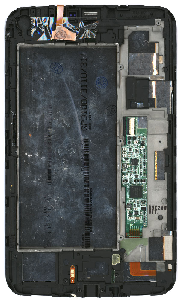 Модуль (матрица + тачскрин) Samsung Galaxy Tab 3 7.0 P3210 SM-T210 черный с рамкой