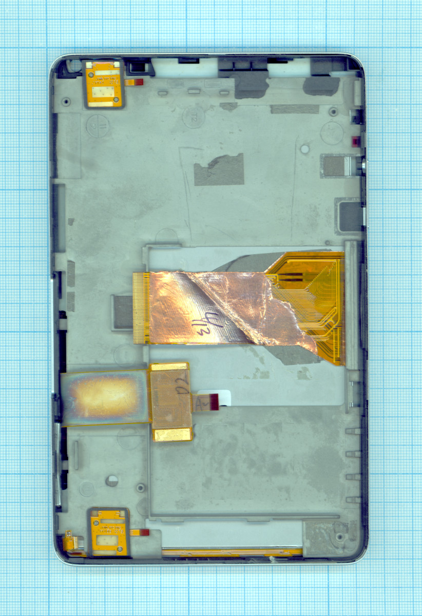 Модуль (матрица + тачскрин) 0276 FPC-3 REV:2 черный с рамкой