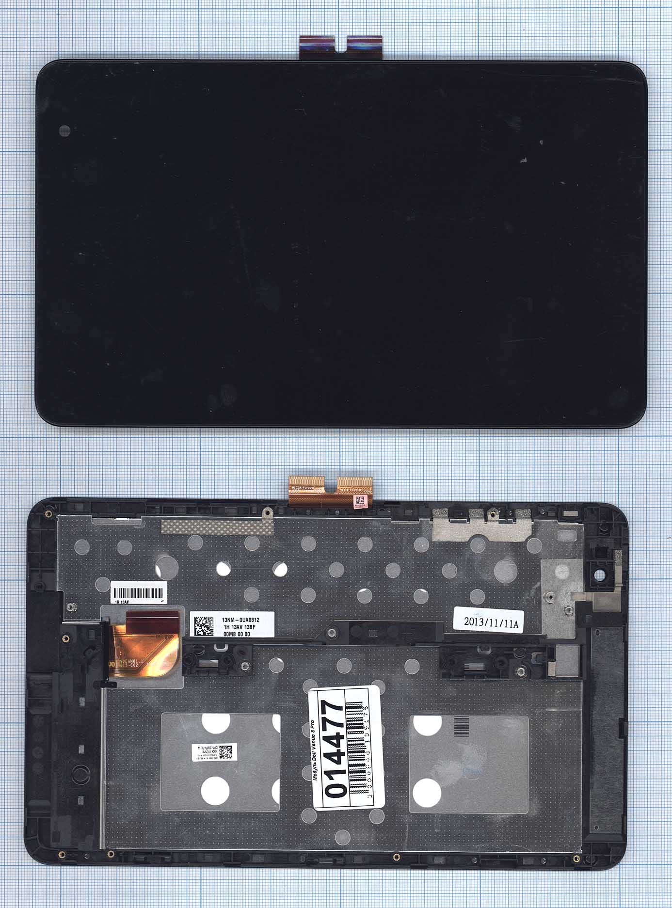 Модуль (матрица + тачскрин) Dell Venue 8 Pro черный с рамкой