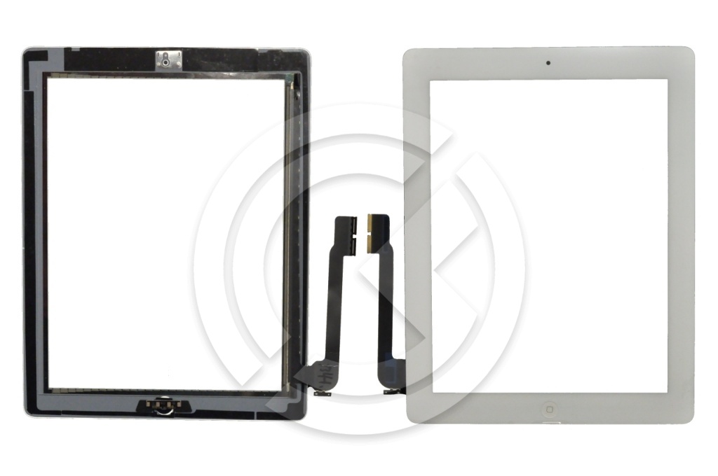 Тачскрин для iPad3 / iPad4 +кнопка HOME (белый)