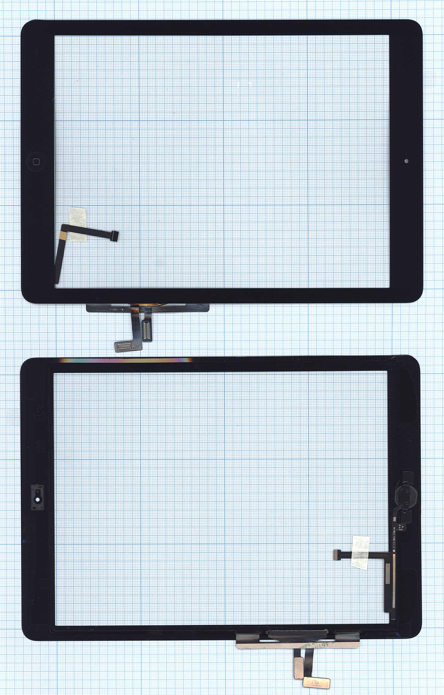 Тачскрин для iPad Air (черный) + кнопка Home