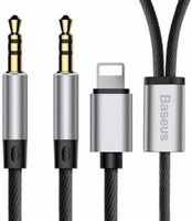 ������ Baseus L33 Apple+3.5 mm to 3.5 mm AUX Audio Cable Black 1,2m