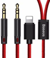 ������ Baseus L33 Apple+3.5 mm to 3.5 mm AUX Audio Cable Red 1,2m