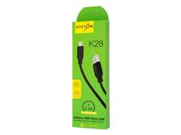 ������ USB VIXION (K28) 3,5A microUSB (1�) (������)