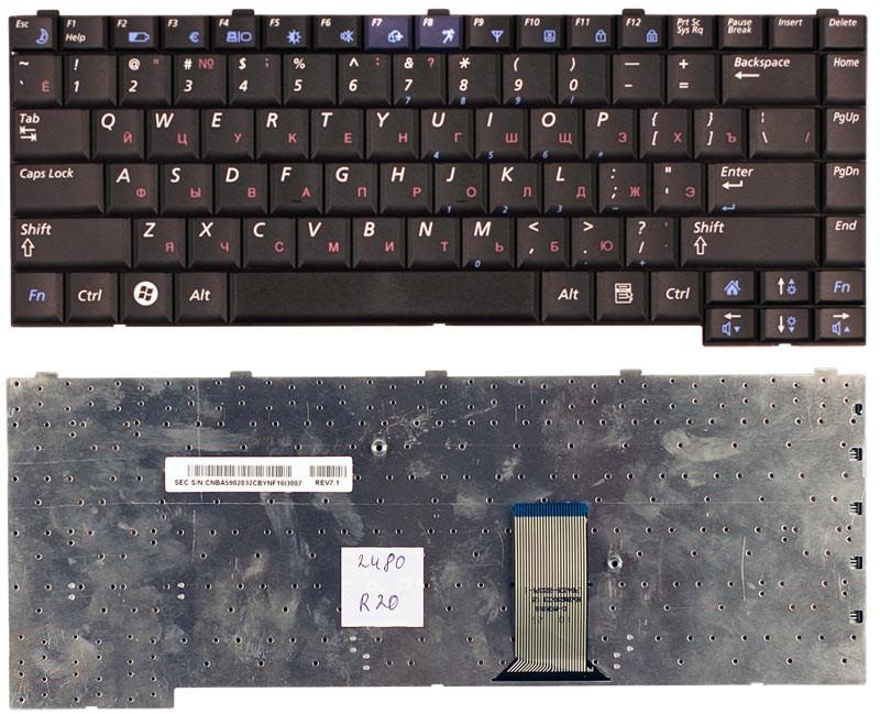 Клавиатура для ноутбука Samsung R18 R19 R20 R23 R25 R26 черная