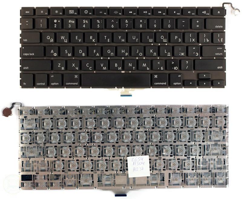 Клавиатура для ноутбука Apple MacBook Air A1304 A1237 13.3 черная плоский ENTER