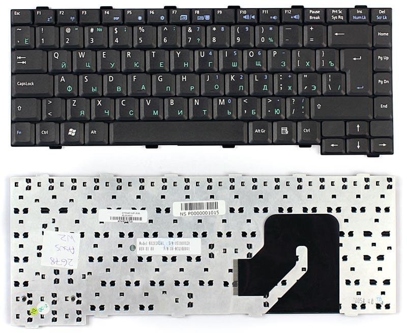 Клавиатура для ноутбука Asus W2 W2000 черная