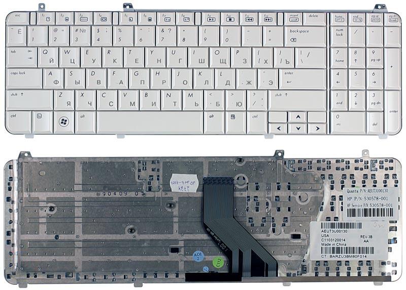 Клавиатура для ноутбука HP Pavilion DV6-1000 DV6-2000 белая