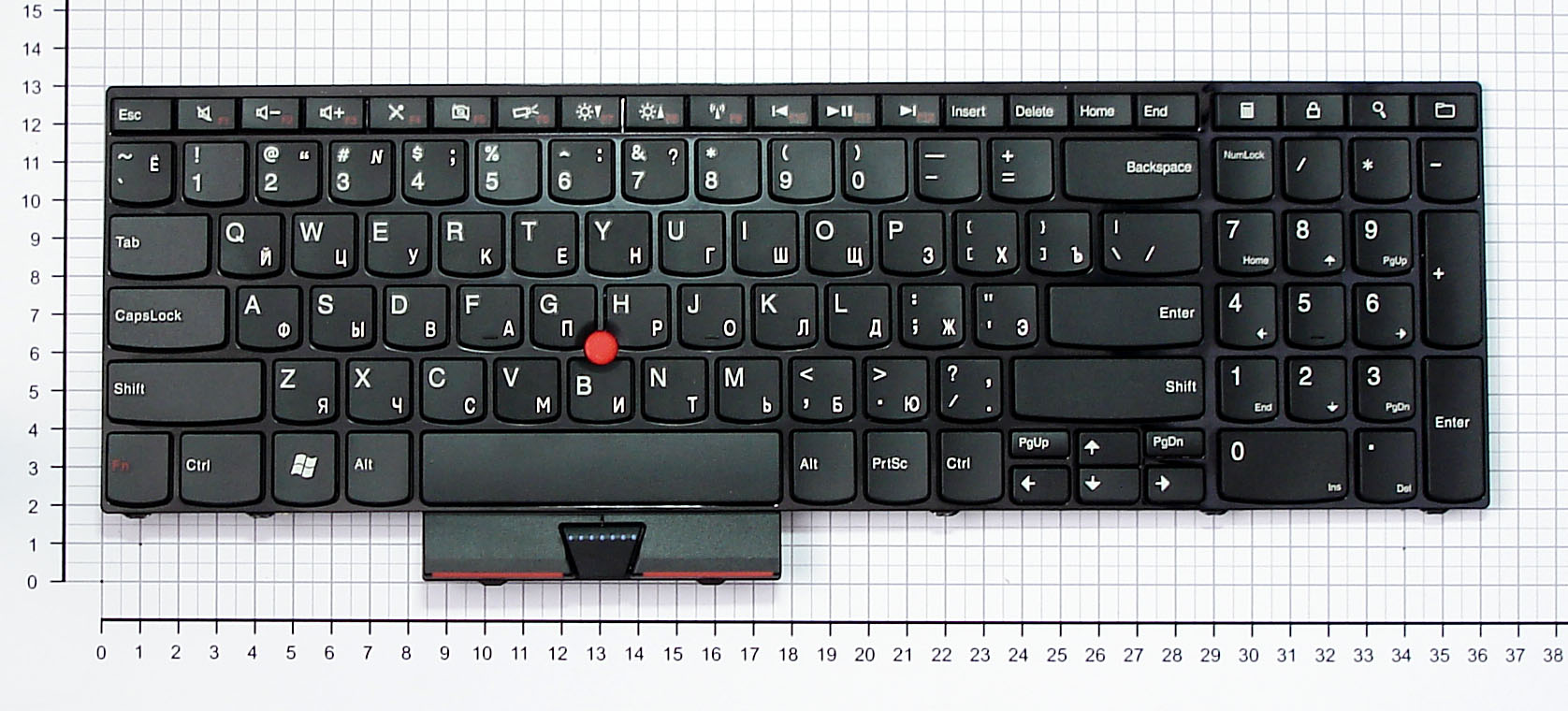 Клавиатура для ноутбука Lenovo ThinkPad Edge E520 черная
