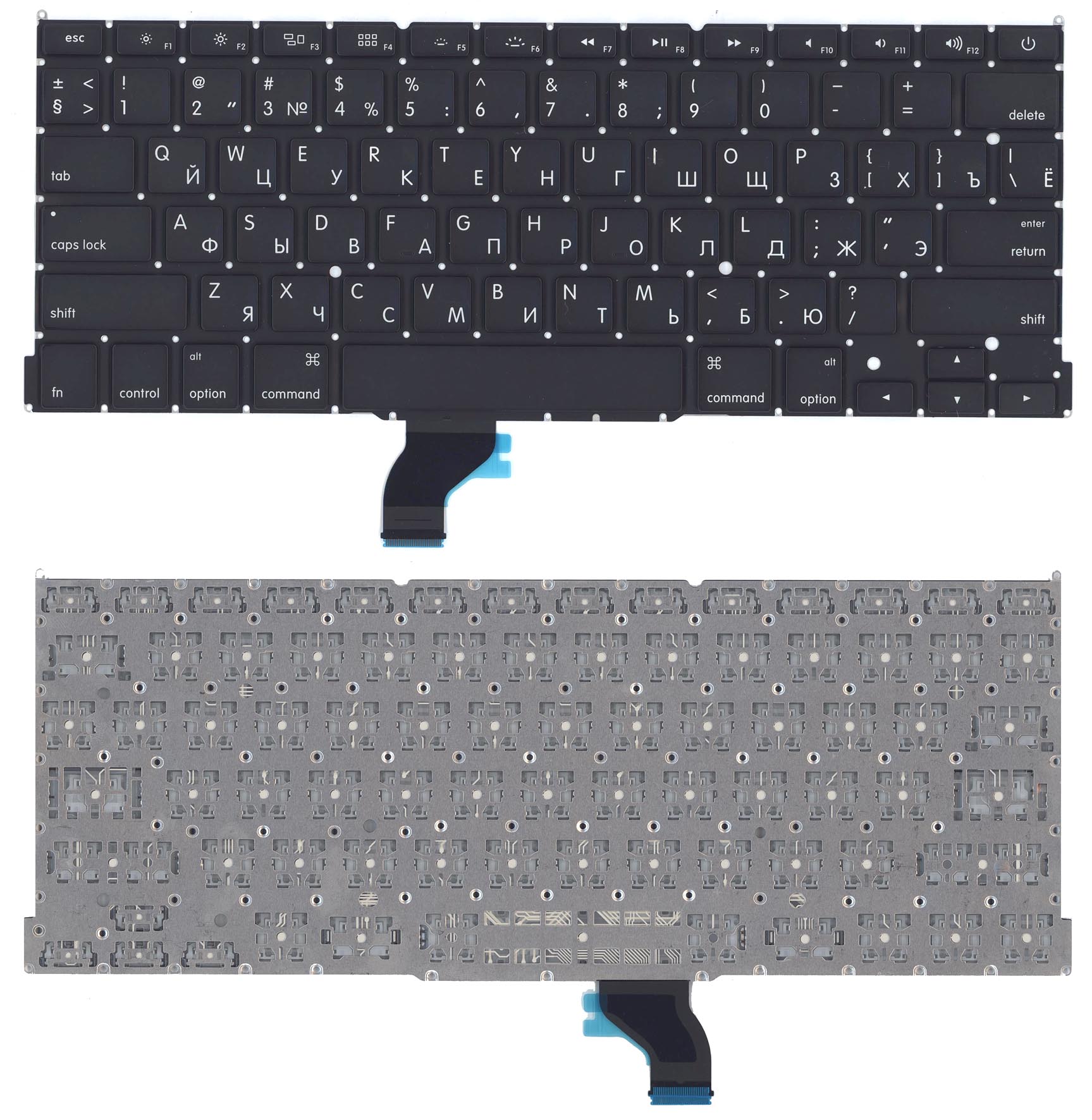 Клавиатура для ноутбука Apple MacBook Pro 13" Retina A1502 2013+ черная плоский Enter