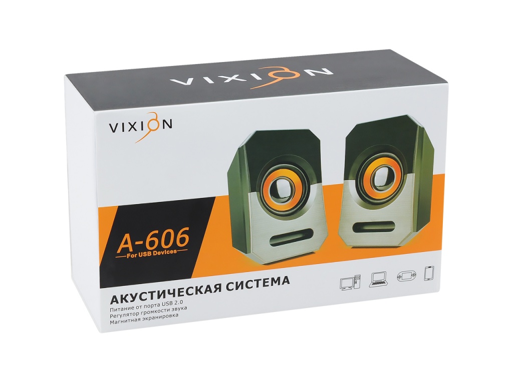 Акустическая система VIXION A-606 (черно/серебро)