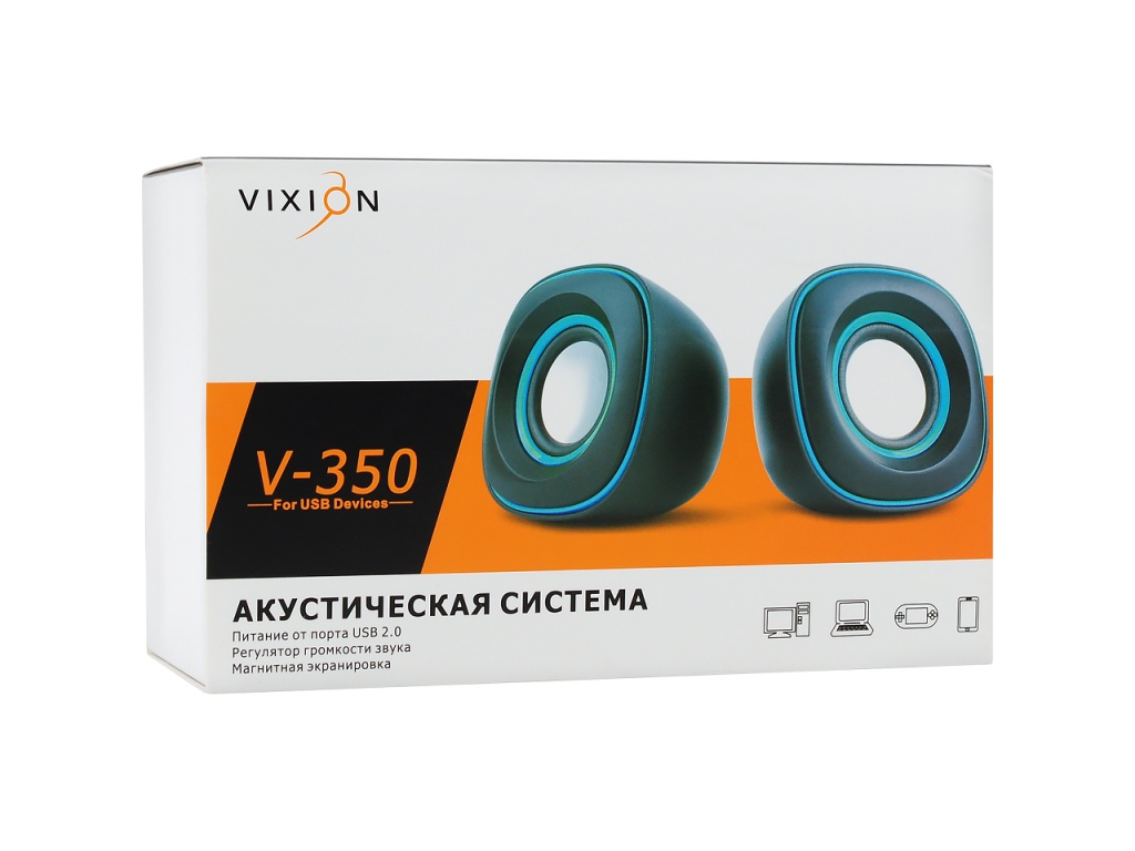 Акустическая система VIXION V-350 (черно/красный)