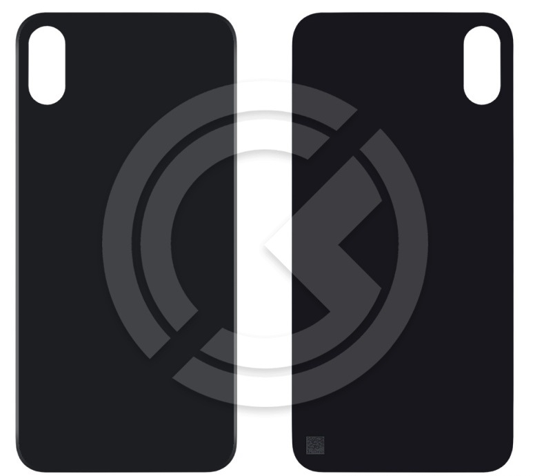 Задняя крышка для iPhone X (серый) ориг