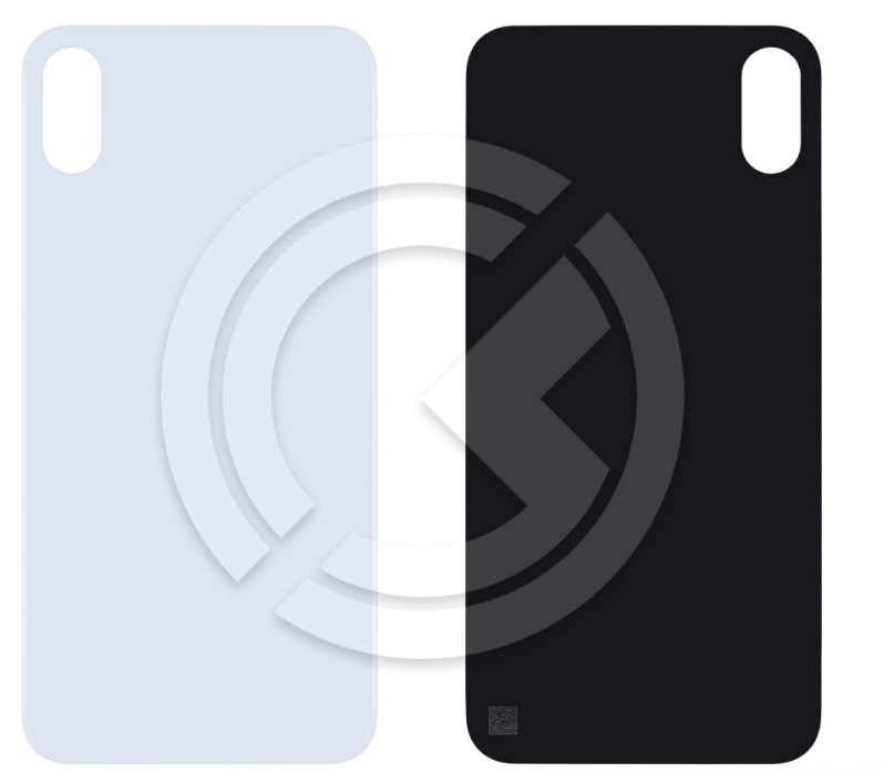 Задняя крышка для iPhone X (серебро) ориг