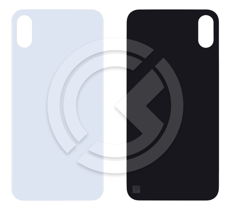 Задняя крышка для iPhone Xs (серебро) класс AAA