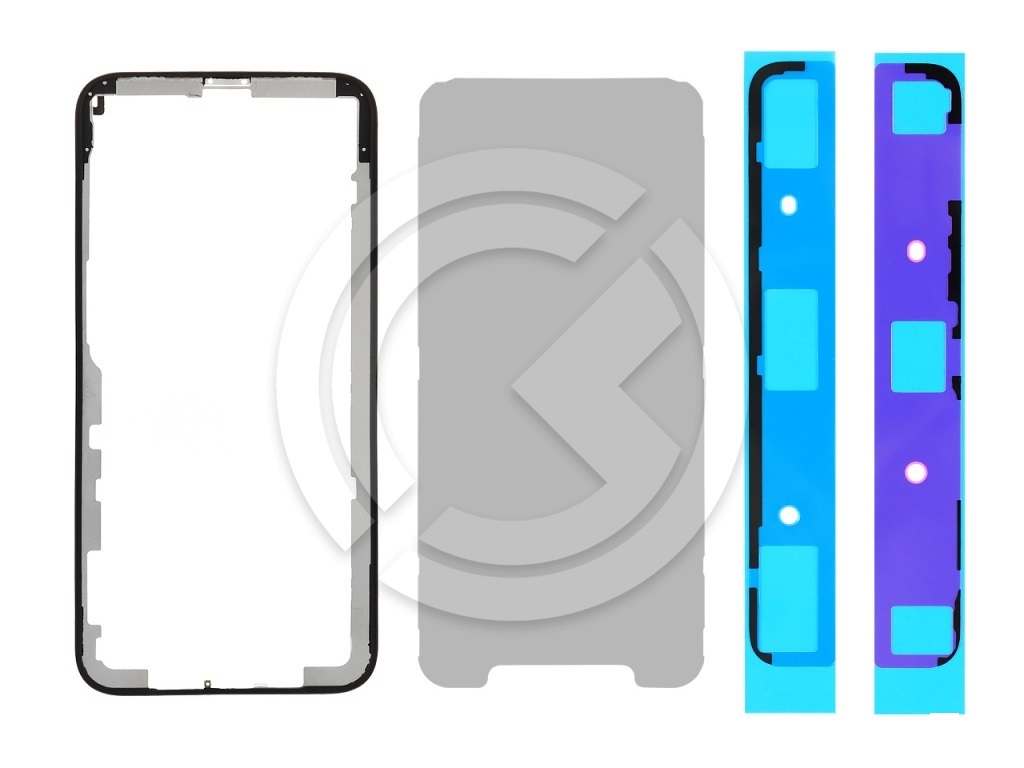 Рамка дисплея для iPhone X + клей (черный)