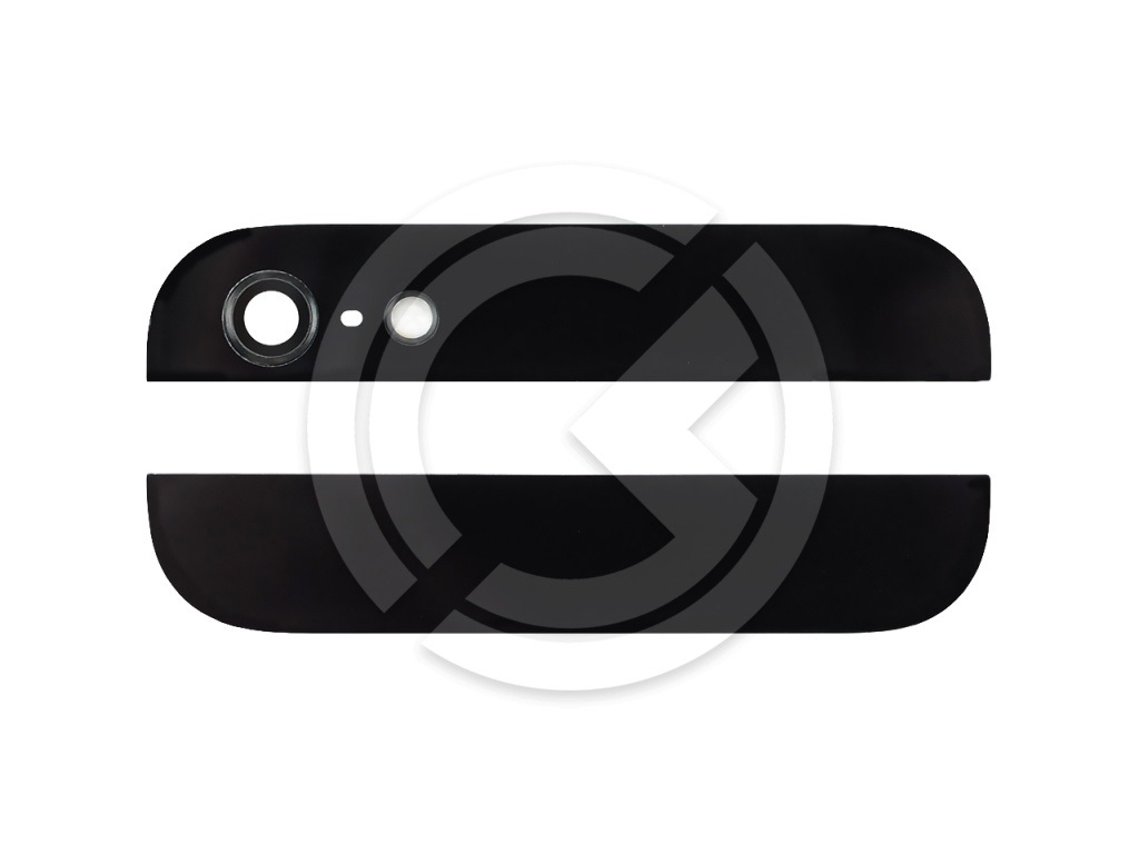 Стекло задней крышки для iPhone 5 (2шт) (черный)