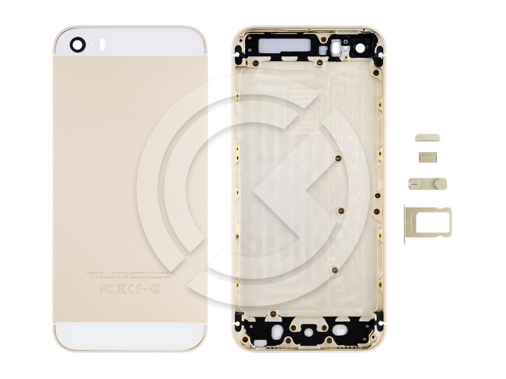 Задняя крышка для iPhone 5S (золото)
