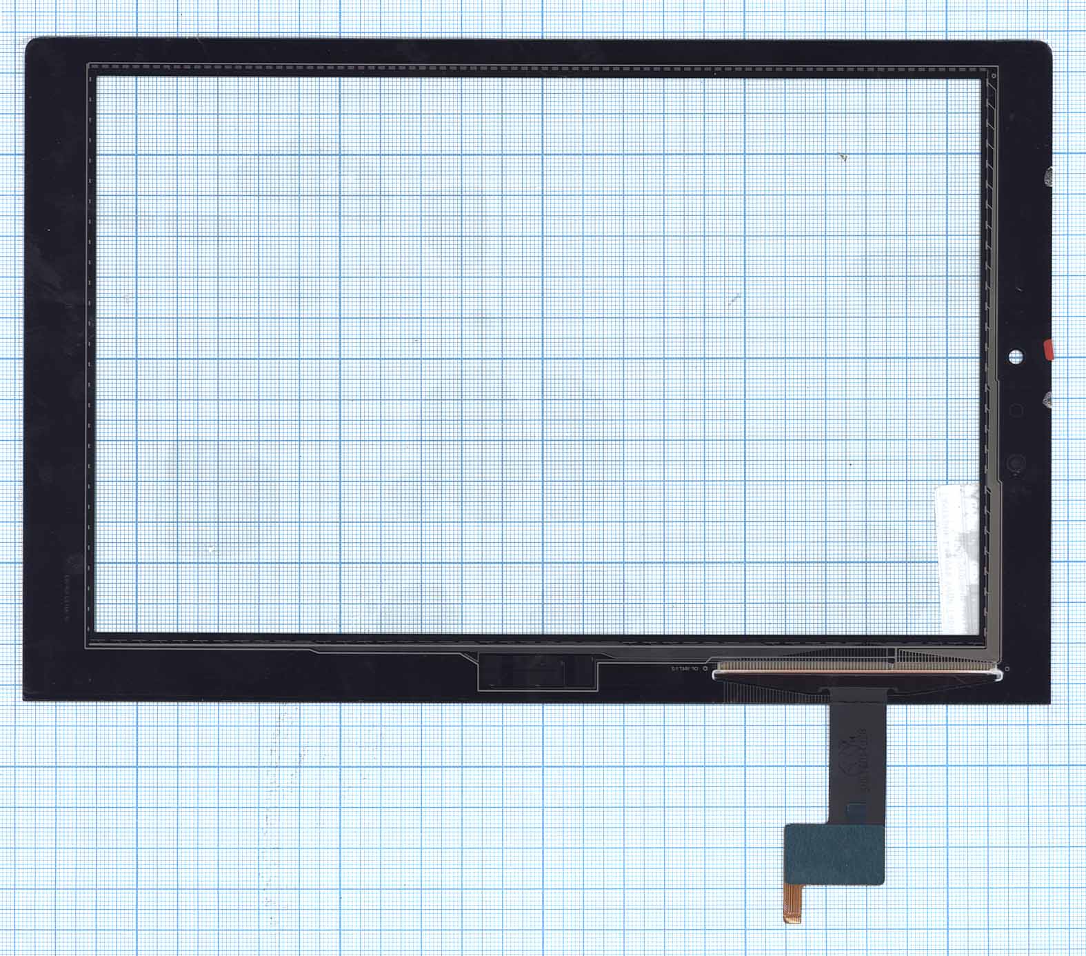 Тачскрин для Lenovo Yoga Tablet 2-1050(LTE) MCF-101-1647-01-v4 (черный)