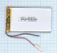 ����������� Li-Pol (�������) 3.5*45*75�� 2pin 3.7V/1200mAh
