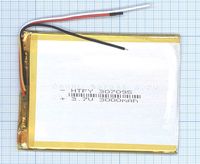 ����������� Li-Pol (�������) 3*70*95�� 3pin 3.7V/2500mAh
