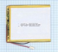 Аккумулятор Li-Pol (батарея) 3*75*90мм 2pin 3.7V/2600mAh